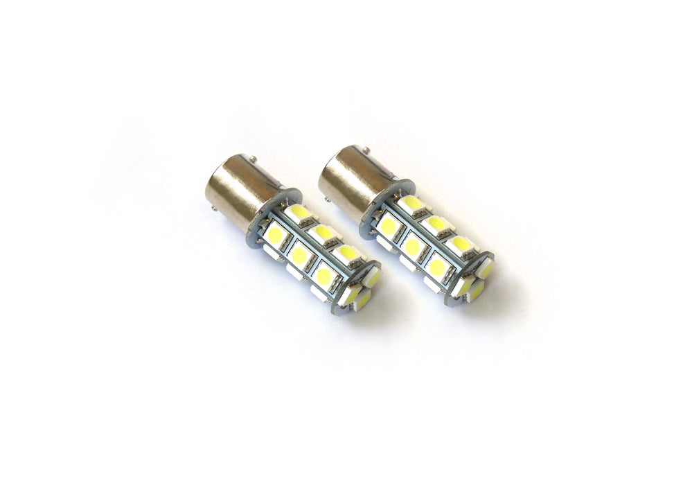 RED 1156 LED Automotive Bulb Replacements (Pair) - 18 High Power 5050 SMD Diodes