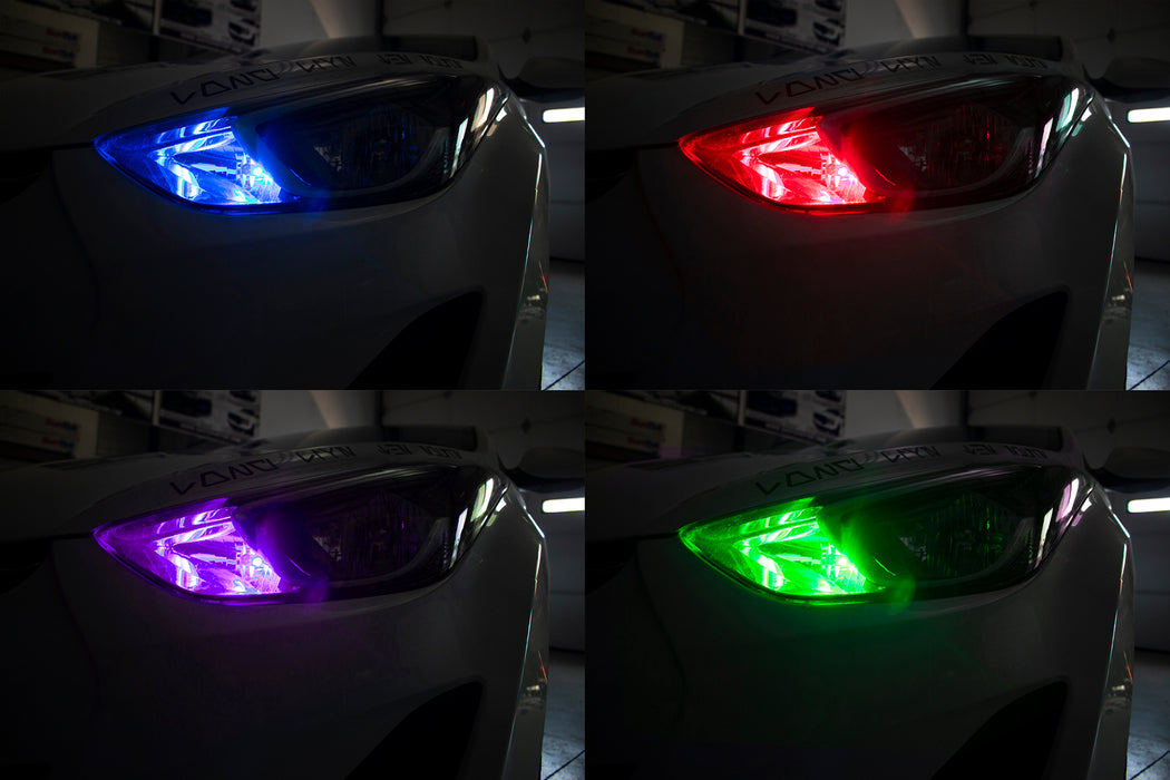 NEW - V2 9006 Demon Eye LED Headlight Conversion Kits - Dual Function Kit with driving and accent functions