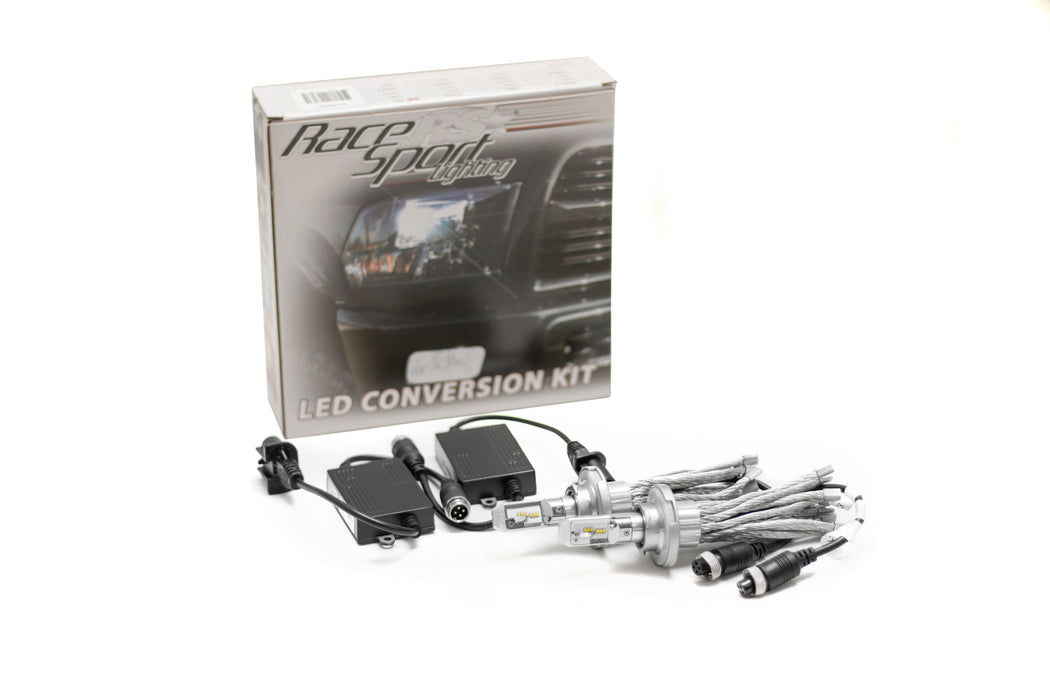 H13 Hi-Lo GEN4 LED Headlight Conversion Kit with 360 clock-able base Focus Optics and Medusa heat sinks - Lifetime Warranty and Patented