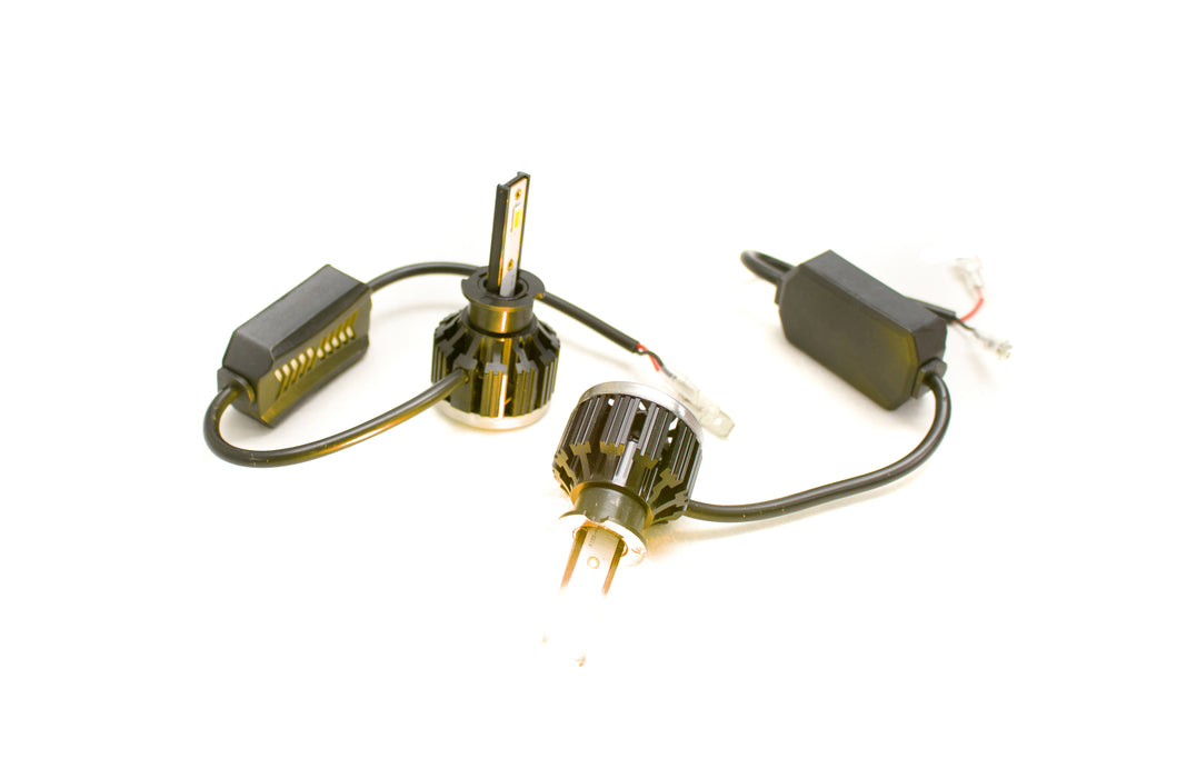 H1  TRIO-GOLD Series 3K 5K and 6K Switchback LED conversion MICRO-FITMENT kit 2200-4000 LUX
