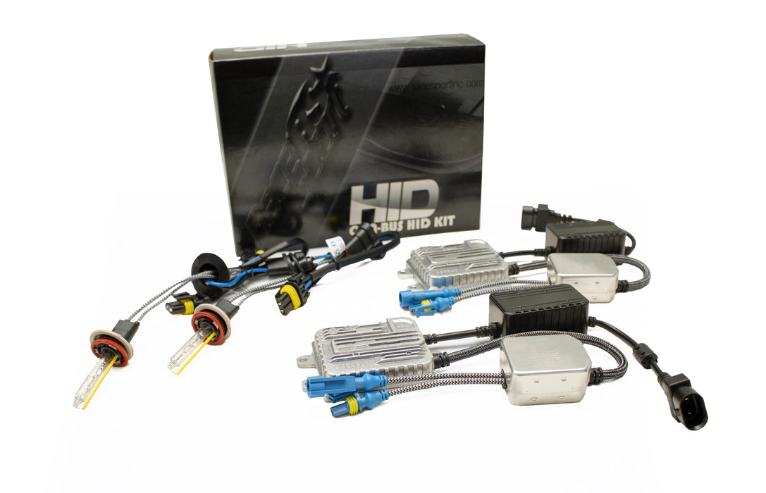 GEN6v2 H4-2 5,500 Kelvin High/Low Canbus Quick Start HID SLIM 99% Plug-&-Play Kit  with Lifetime Warranty