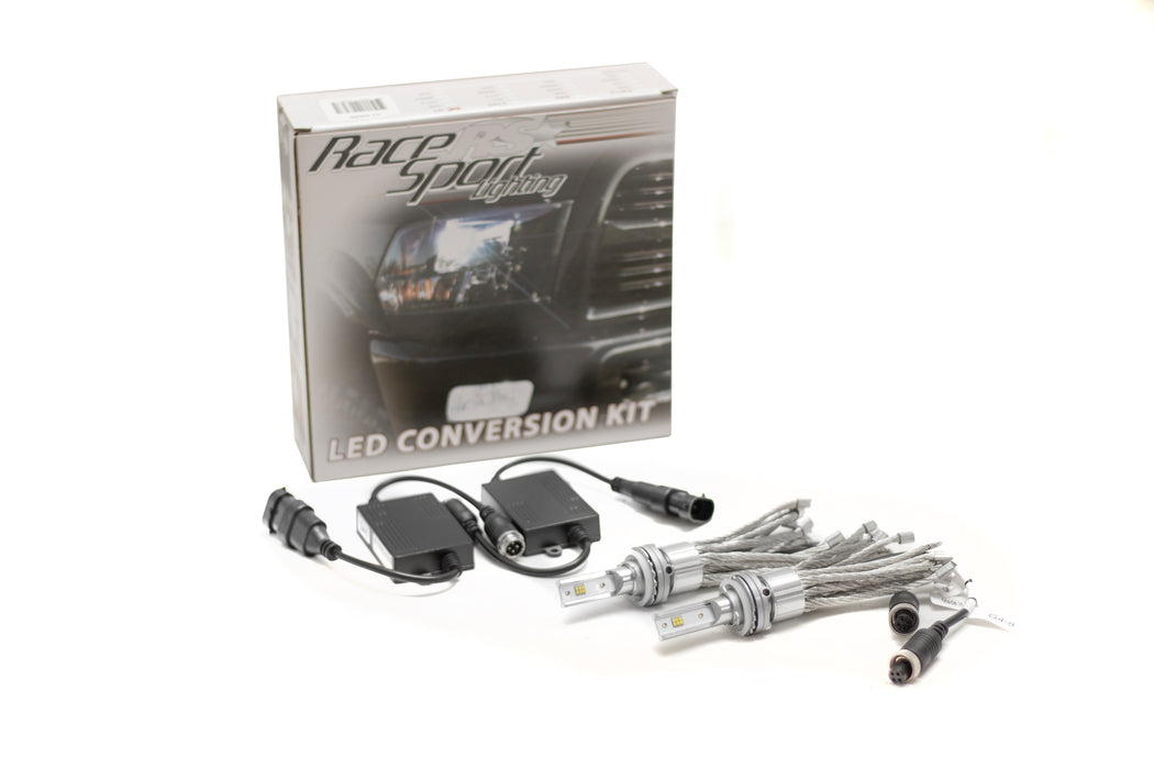H8 GEN4 LED Headlight Conversion Kit with 360 clock-able base, Focus Optics  and Medusa Style Copper heat sinks - Lifetime Warranty and Patented