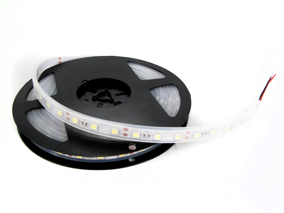 White 16ft Flexible Strip Light w/ Clear Waterproof Sleeve IP67