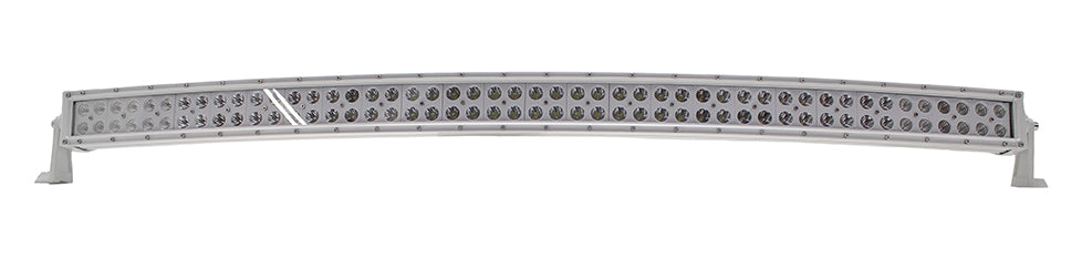 New - 50.5inch Marine Grade Wrap Around White Shell Dual Row Light Bar with 288-Watt 96 x 3W High Intensity  LEDs