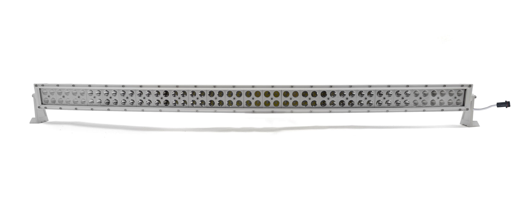 New - 50.5inch Marine Grade Wrap Around White Shell Dual Row Light Bar with 288-Watt 96 x 3W High Intensity  LEDs