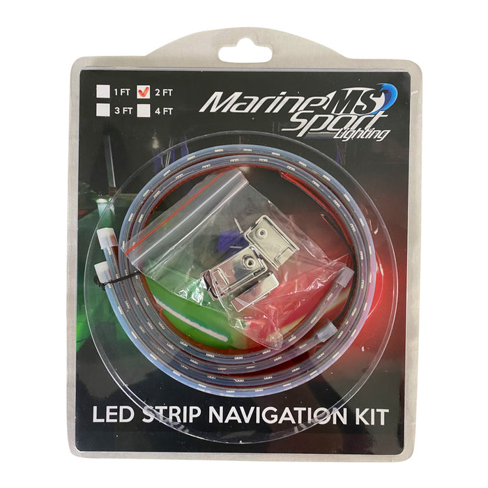 Boat and Marine  Vessel 24in LED Strip Starboard and Port sidelight Nav kit (2FT)