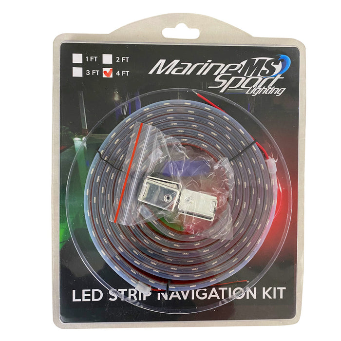Boat and Marine  Vessel 48in LED Strip Starboard and Port sidelight Nav kit (4FT)
