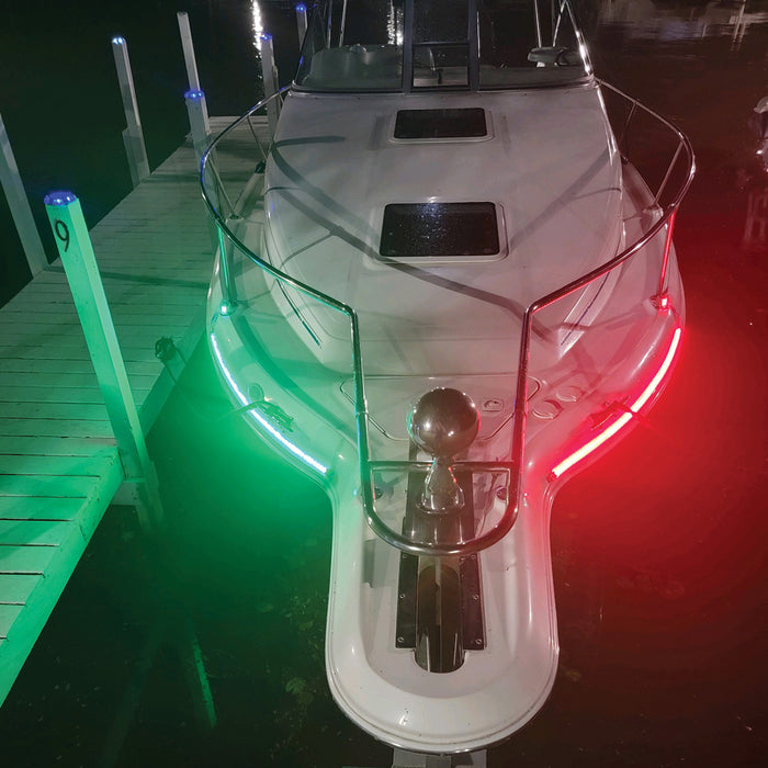 Boat and Marine  Vessel 48in LED Strip Starboard and Port sidelight Nav kit (4FT)