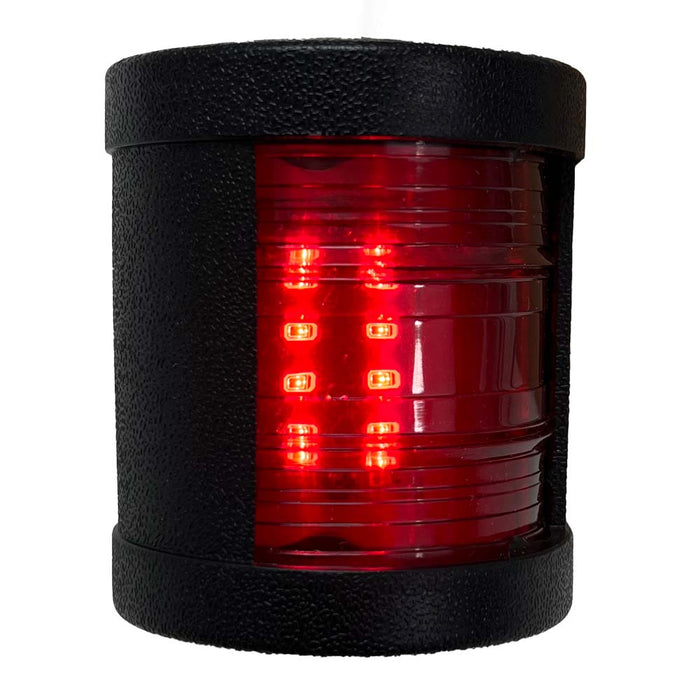 New - 12V-24V Marine RED LED Port Side light with Black Shell