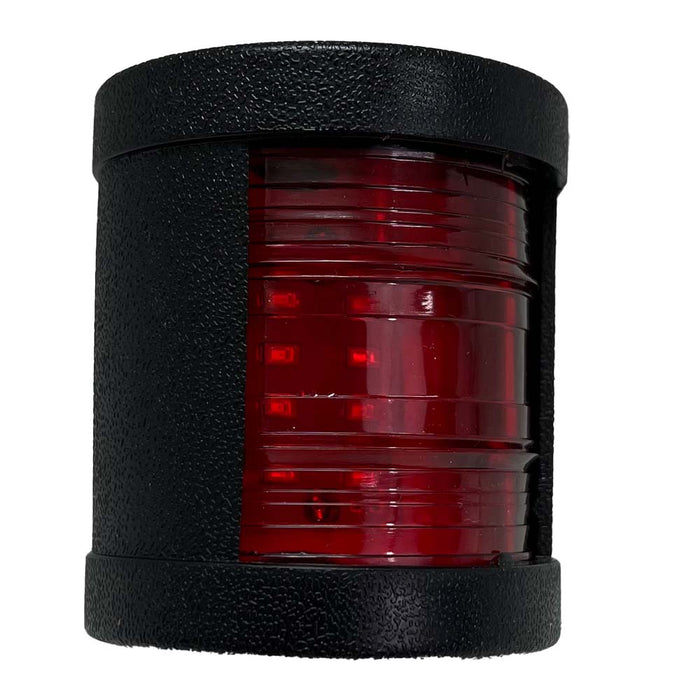 New - 12V-24V Marine RED LED Port Side light with Black Shell