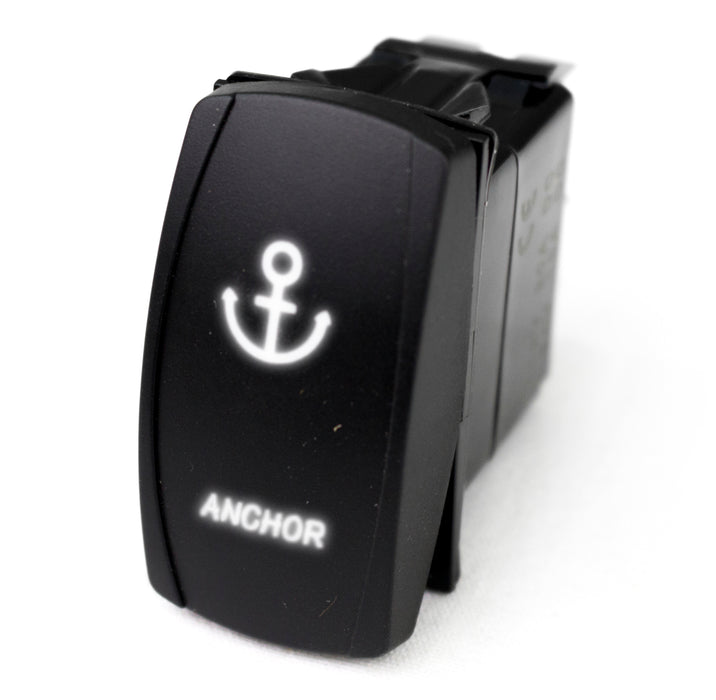 Marine Sport LED Rocker Switch w/ White LED Radiance (Anchor)