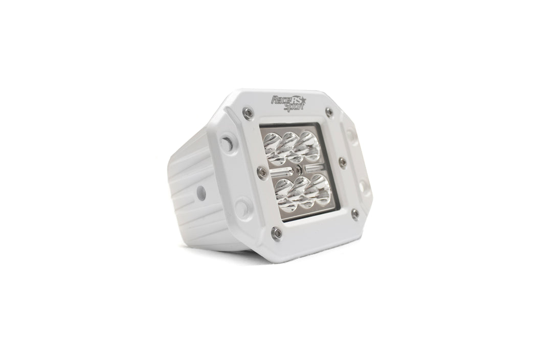 WHITE SHELL - Flush Mountable 18Watt 6-LED High-Powered 3x3 LED Spot Light with White L.E.D.
