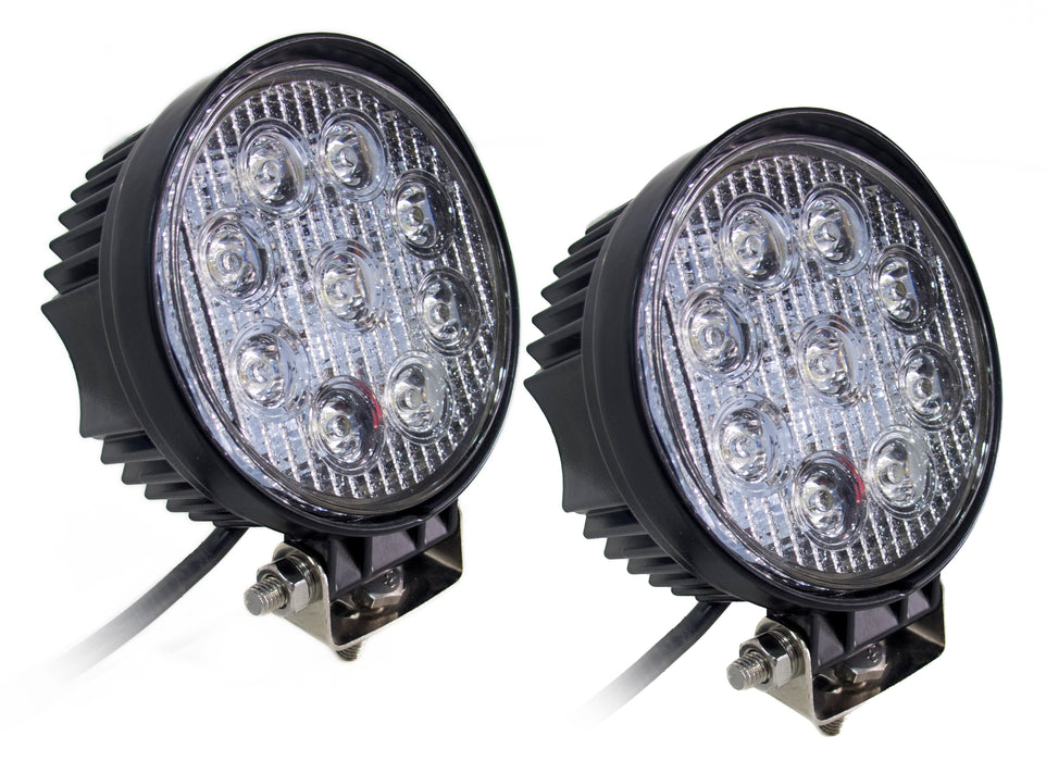 Street Series 4in Round High-Powered LED 27W / 1755LM (Pair)