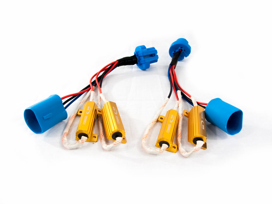 9004 Plug-&-Play Interface Cable w/ 2 resistors (Pair)