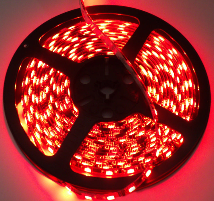 16ft (5M) 5050 LED Strip (Red) - Tape Strip Reel Custom Lighting System