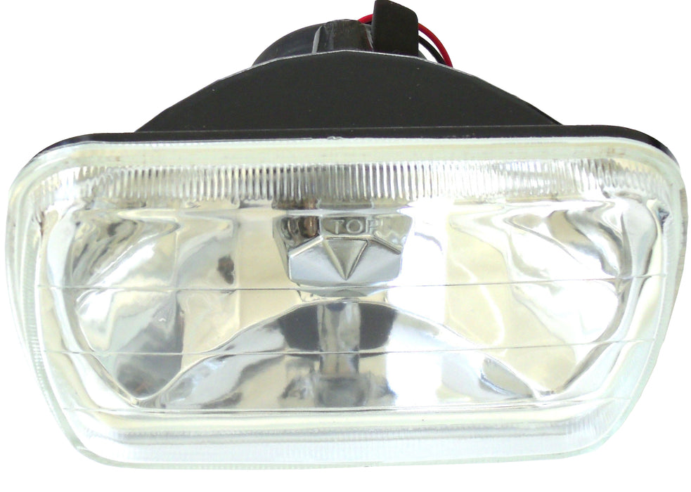7x6in Diamond Cut Rectangle Headlight Conversion Lens (Pair)