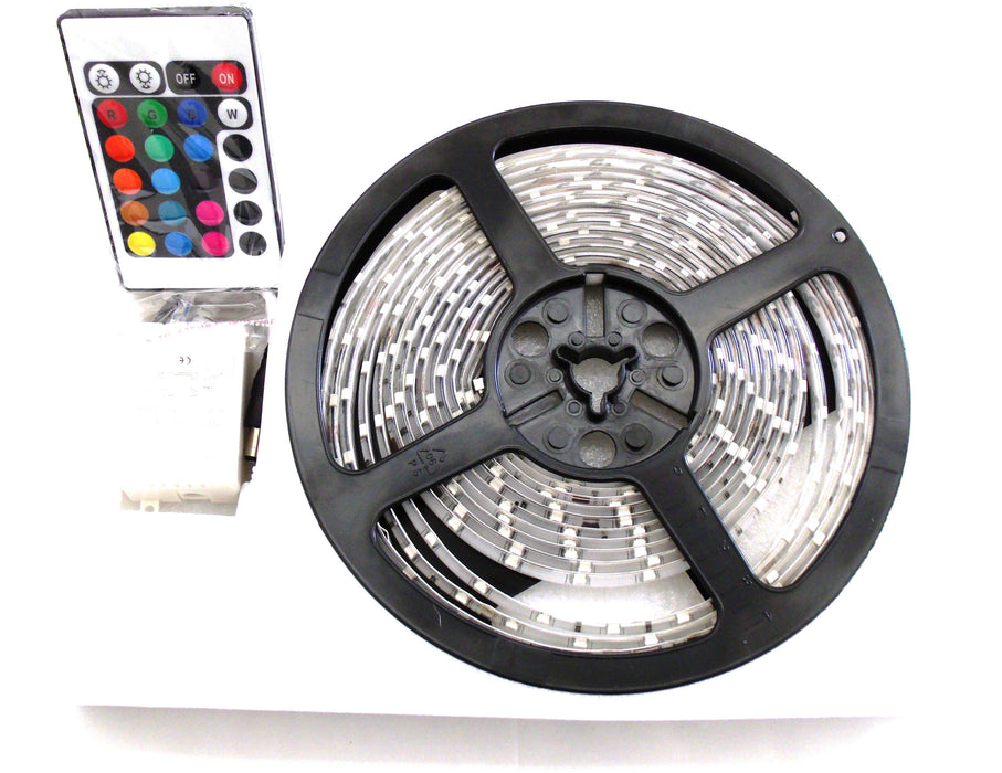 9ft (3M) 20-Color RGB Multi-Color 5050 LED Strip w/ Remote