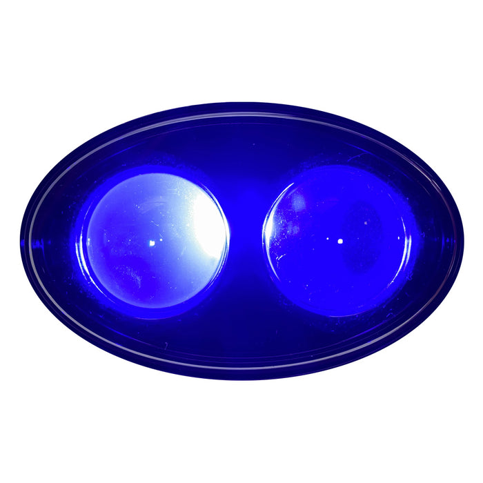 Heavy Duty Blue Beam Forklift Safety LED Spot Light with Dual Optical Output