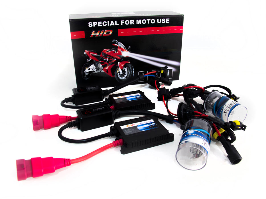 H4 6K HID Motorcycle HID Kit with left and right system