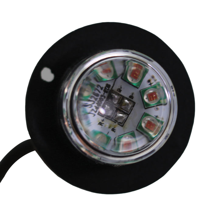 White-Amber Stealth LED 19 Pattern Strobe Light Head Kit Sold as Pair