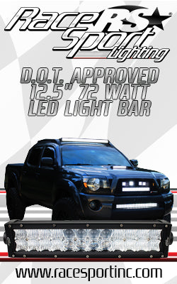 Roadrunner Series 12.5” 72W SAE/DOT/EMARK Approved LED Light Bar w/  Harness