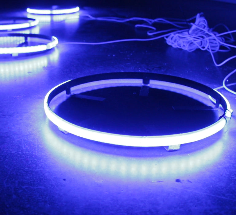 While Supplies Last - ColorCLEAR  14in LED Wheel Kit (Blue) - Complete kit for (4) Wheels