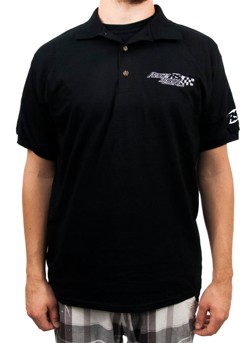 Large -  Men's Race Sport® Lighting Jersey Sports Shirt (Black)
