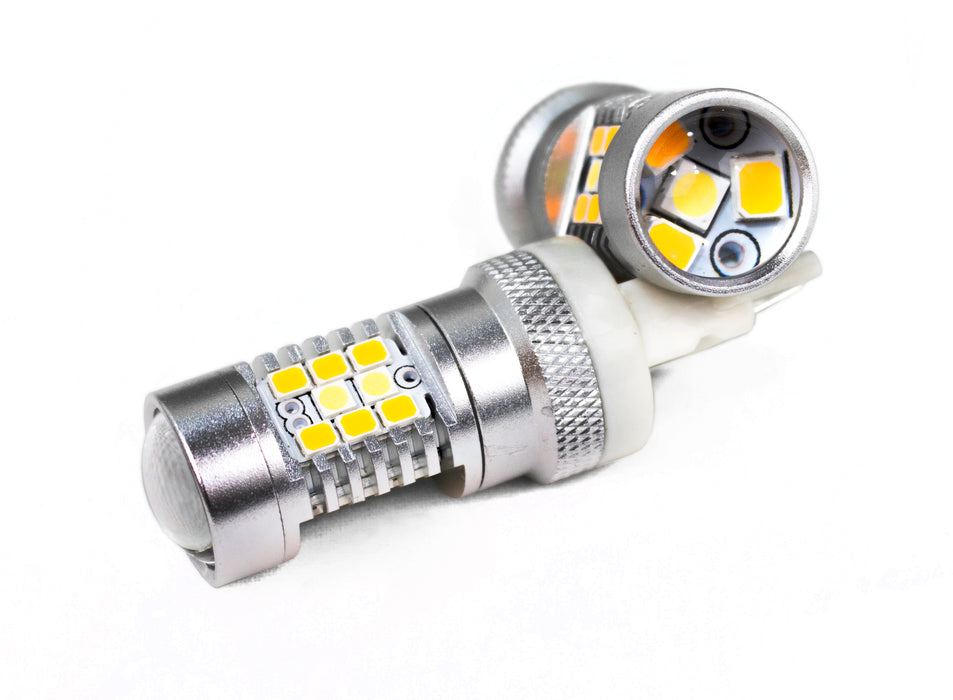 High-Powered 3157 White / Yellow LED Dual-Color Switchback Auto Bulbs (Pair)