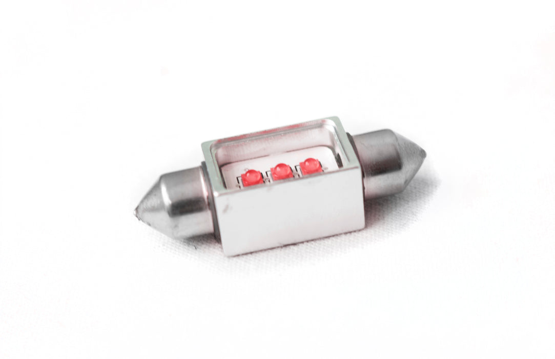 36mm Festoon BLAST Series Hi Power 5-Watt  LED Replacement Bulbs- EACH  (RED Color)