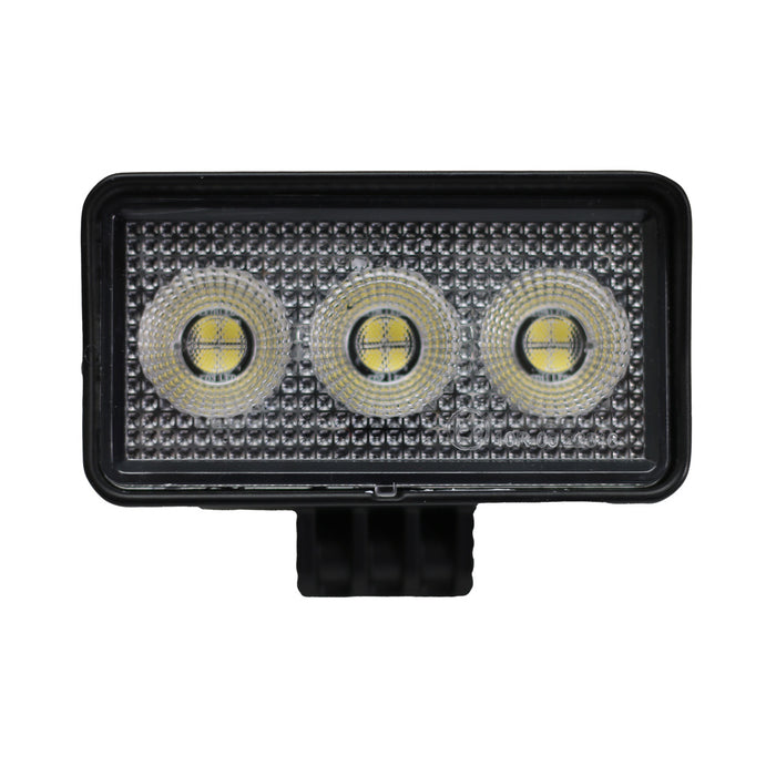 3.5 x 1.75in 12-Watt Rectangle IQ Series Auxiliary LED Flood Beam Light - Industrial Grade Quadruplex Optical System