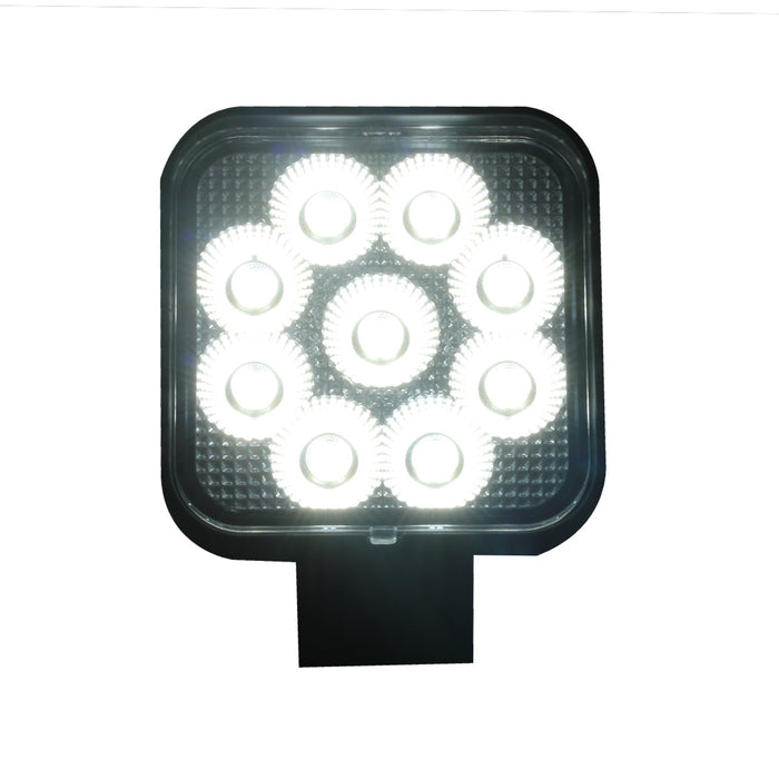 3.25-inch 36-Watt Square IQ Series Auxiliary LED Flood Beam Light - Industrial Grade Quadruplex Optical System