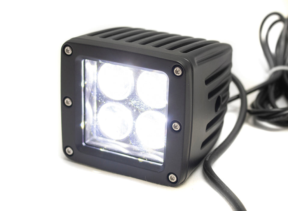 RGB MultiColor Dual Function Cube LED Auxiliary Light 12.8W IP67 1080lm ColorSMART L8 Series Individual Race Sport Lighting