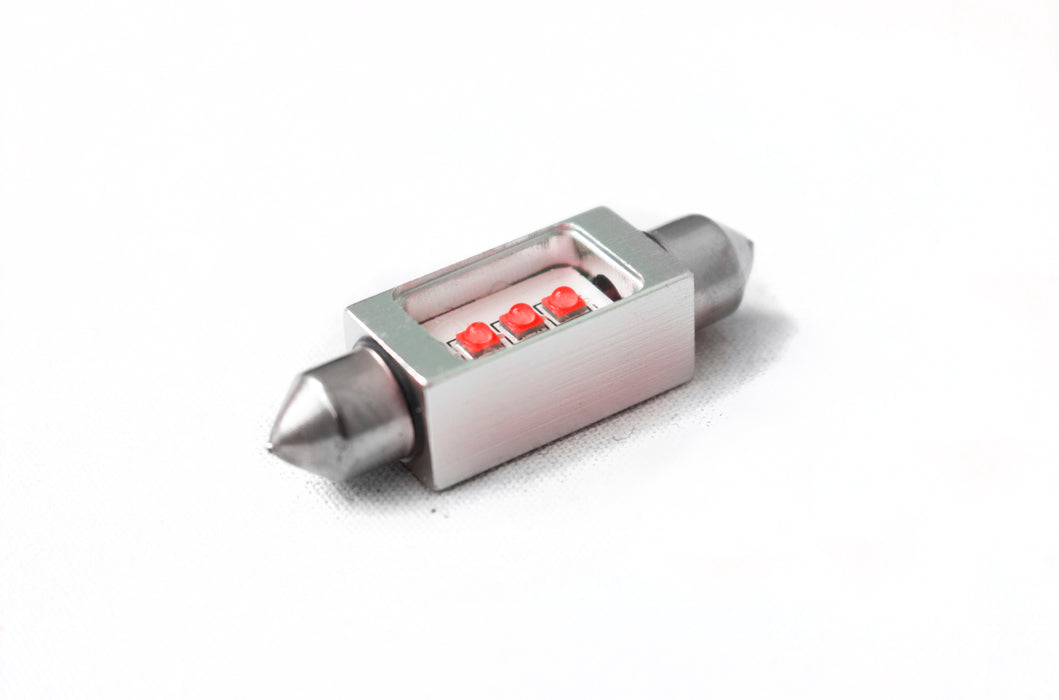 42mm Festoon BLAST Series Hi Power 5-Watt  LED Replacement Bulbs- EACH  (RED Color)