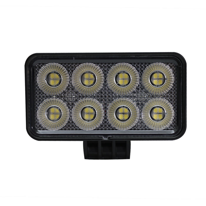 4.5 x 2.25in 32-Watt Rectangle IQ Series Auxiliary LED Flood Beam Light - Industrial Grade Quadruplex Optical System