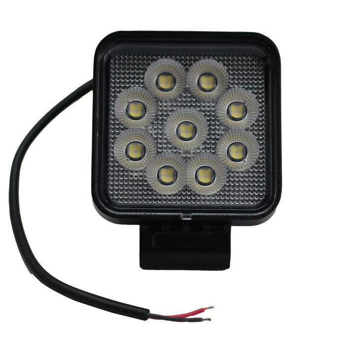 4-inch 36-Watt Square IQ Series Auxiliary LED Flood Beam Light - Industrial Grade Quadruplex Optical System