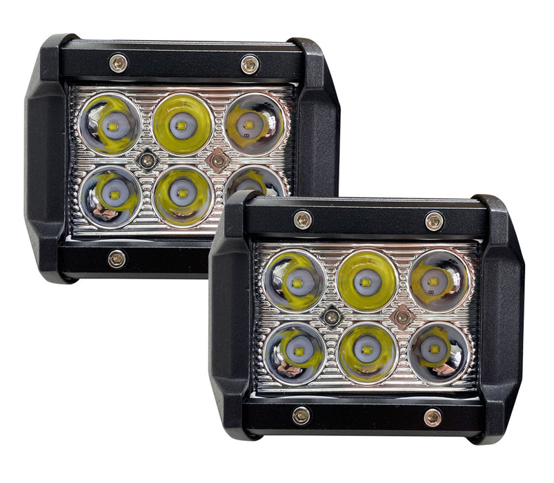 Street Series 18W 6-LED Bottom Mount LED Spot Lights (Pair)