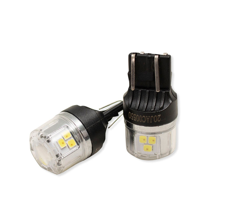 7443 LED Replacement Bulbs with New 3030 diode technology and corrosion proof cover - AMBER LED PNP Series