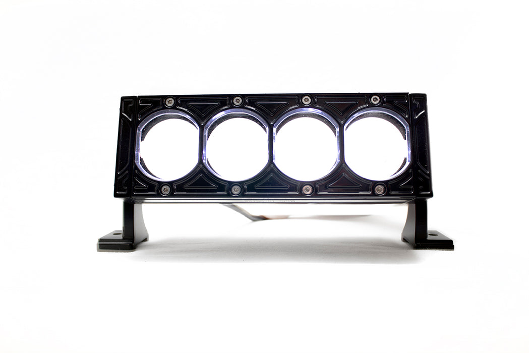 HALO-DRL Series 40W/2,400LM 8in LED Light Bar w/ Individual Halo DRLs (10.625in Mount to Mount)