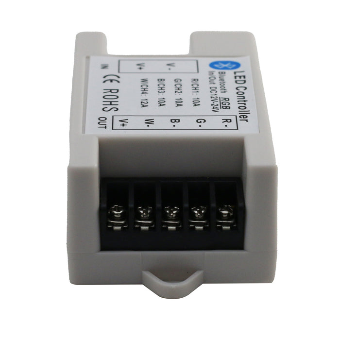 12-Volt Controller Bluetooth RGB Multi-Color Controller 5-24V 30-Amps Remote or App Control