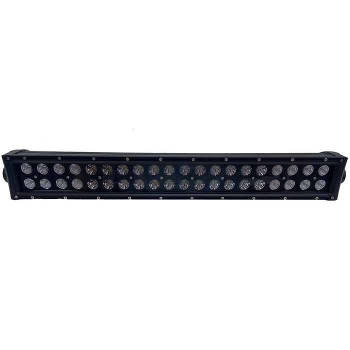 BLACKED OUT® Series 20in Straight, Double Row, Silver Combo-Flood/Beam Straight Hi Performance Light Bar 120w