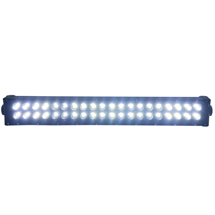 BLACKED OUT® Series 20in Straight, Double Row, Silver Combo-Flood/Beam Straight Hi Performance Light Bar 120w