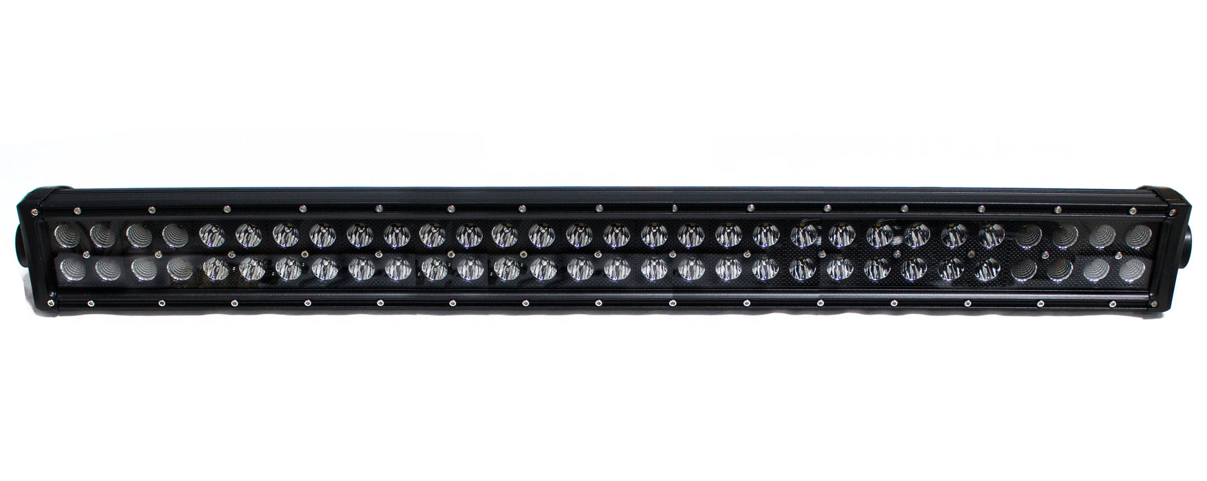 BLACKED OUT® Series 30in Straight, Double Row, Silver Combo-Flood/Beam Straight Hi Performance Light Bar 180w
