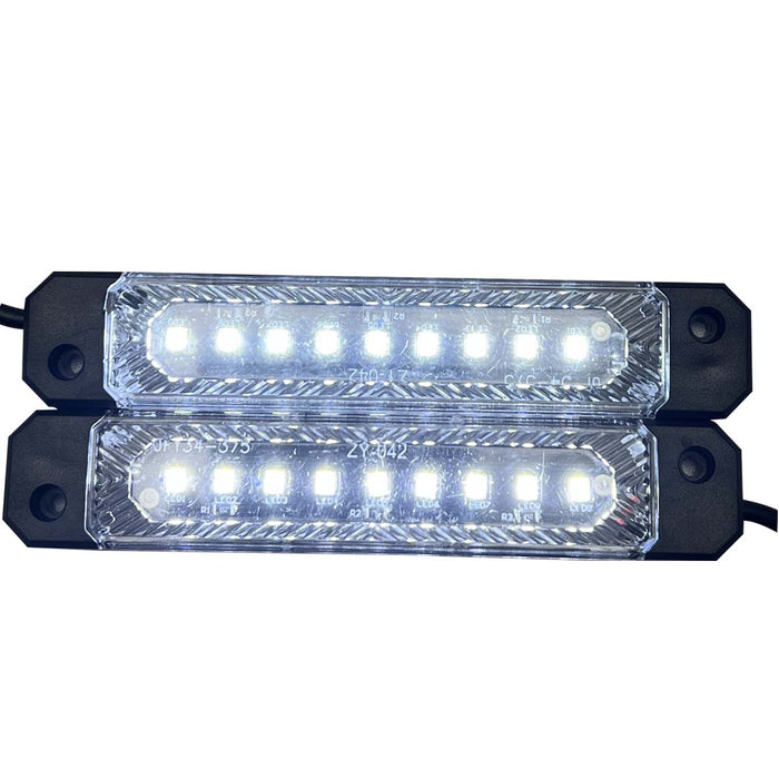 WHITE 72-LED Super-Bright 8-Pod LED Bed Rail Lighting Complete System