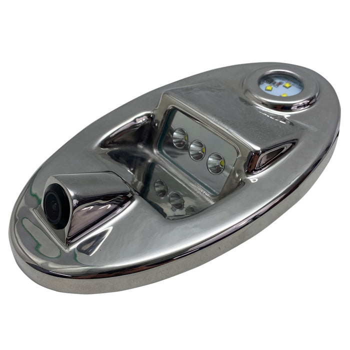 Professional 316 Stainless Marine Grade Custom Docking LED and Camera Combo Lighting System