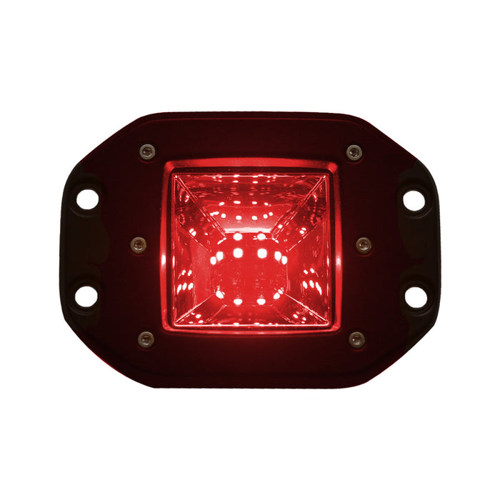 Race Sport® Lighting 2-Function LED Flush Mount style Back light - White/Red - White Hi-Power Reverse / Red Brake