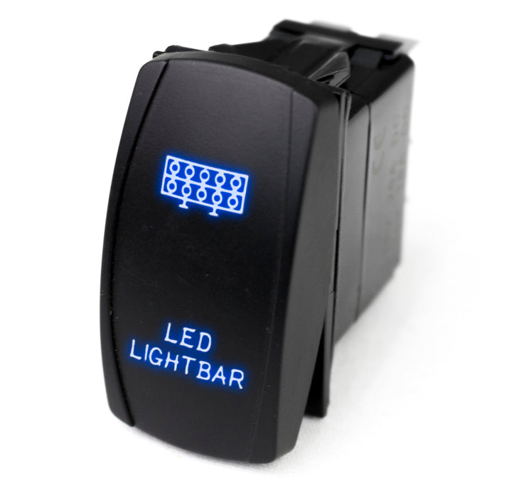 LED Rocker Switch w/ Blue LED Radiance (LED Light Bar)