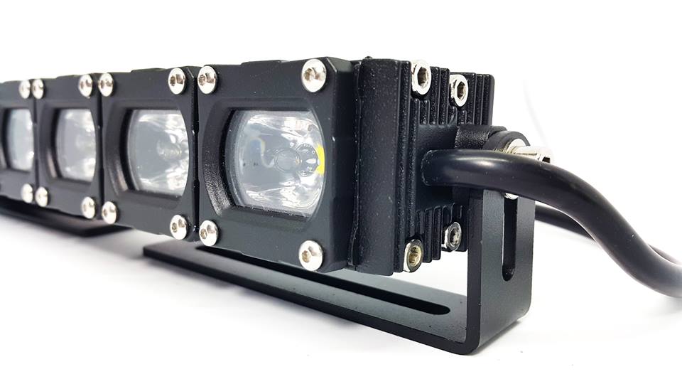 36in 110w LED 6-Function Reverse Chase Light Bar for Trucks Back Racks and UTV's - 18 Strobe Patterns