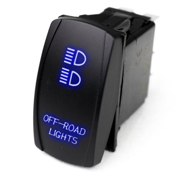 LED Rocker Switch w/ Blue LED Radiance (Off-road Lights)