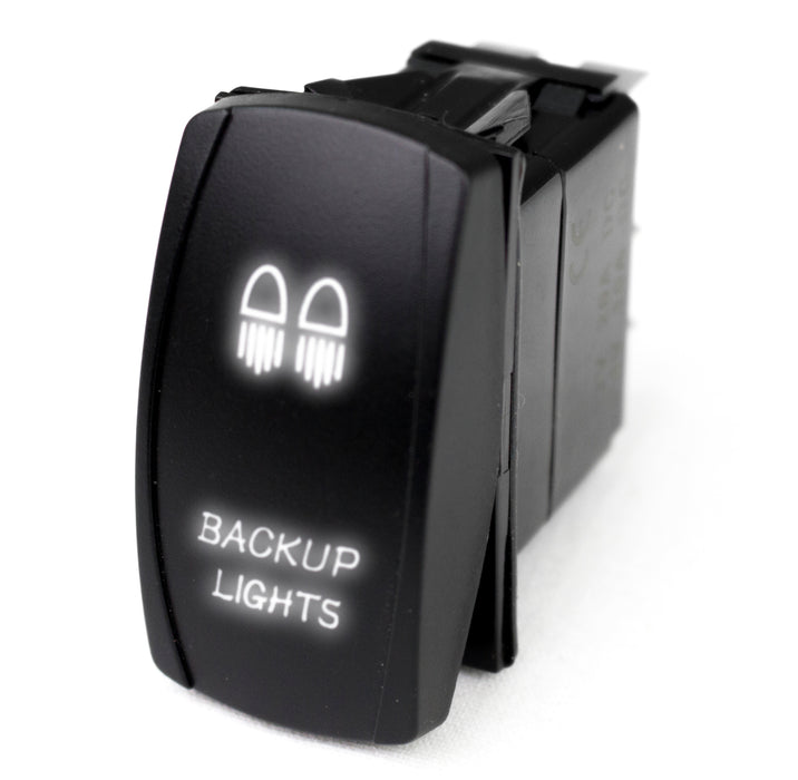 LED Rocker Switch w/ White LED Radiance (Backup Lights)