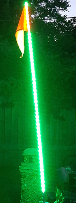 5ft LED ATV/Jeep Whip - Flag Pole - 5050 SMD LED (Green)